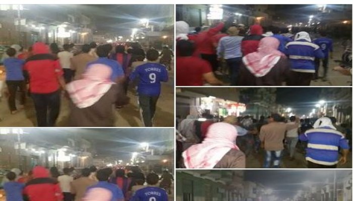 مسيرة حاشدة لثوار حوش عيسي تهتف " ثورة كاملة ثورة تشيل..كل خاين كل عميل"