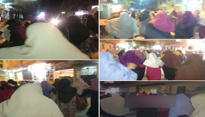 مسيرة حاشدة لحرائر الإسكندرية في حي المنتزة ضد السيسي