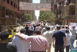 مسيرة لثوار الطالبية تطالب بإطلاق صراح المعتقلين