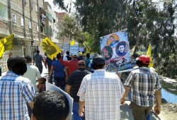 مسيرة حاشدة لثوار دمياط بقرية البصارطة