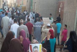الجيزة : ثوار المنصورية يخرجوا فى مسيرات حاشدة رفضا للانقلاب