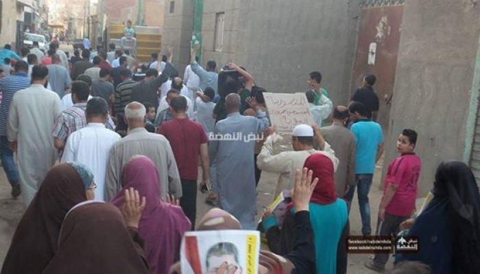 الجيزة : ثوار المنصورية يخرجوا فى مسيرات حاشدة رفضا للانقلاب