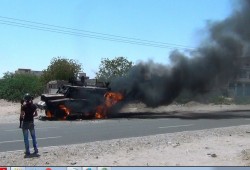 سيناء : تفجير مدرعة للمخابرات الحربية