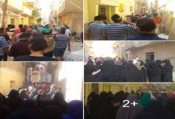 ثوار مدينة أبوكبير ينتفضون بمسيرة اليوم رفضاً للانقلاب