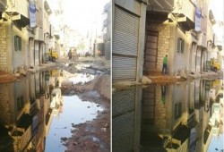 كفر الدوار البلد تغرق في مياه الصرف الصحي وحكومة الانقلاب لا تُبالي