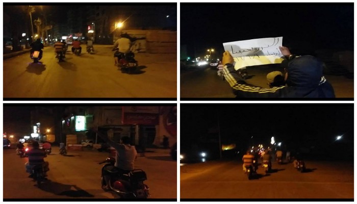 دمياط : مسيرة بالدراجات النارية تجوب شوارع و طرق ومحاور المدينة