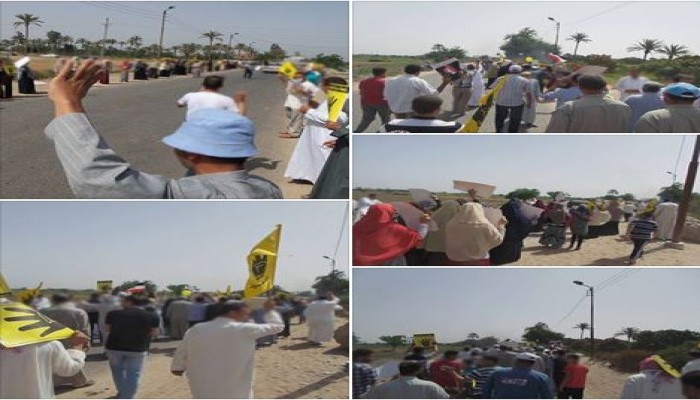 ‫ الشرقية‬ : مسيرة لثوار الحسينية في بداية أسبوع "عامان فقر وفشل"