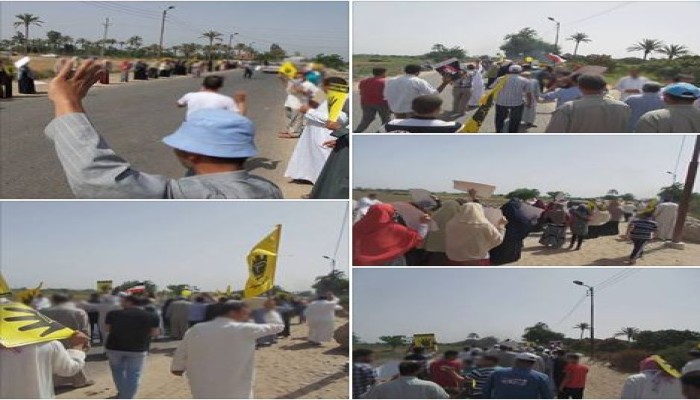 ‫ الشرقية‬ : مسيرة لثوار الحسينية في بداية أسبوع "عامان فقر وفشل"