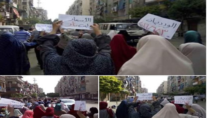 ثوار الورديان يتظاهرون تنديدا بغلاء الاسعار وتدهور الحالة الاقتصاد