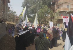 ‫ ‏الشرقية‬ : رغم الحر الشديد مسيرة لثوار العدوة في بداية أسبوع "عامان فقر وفشل"