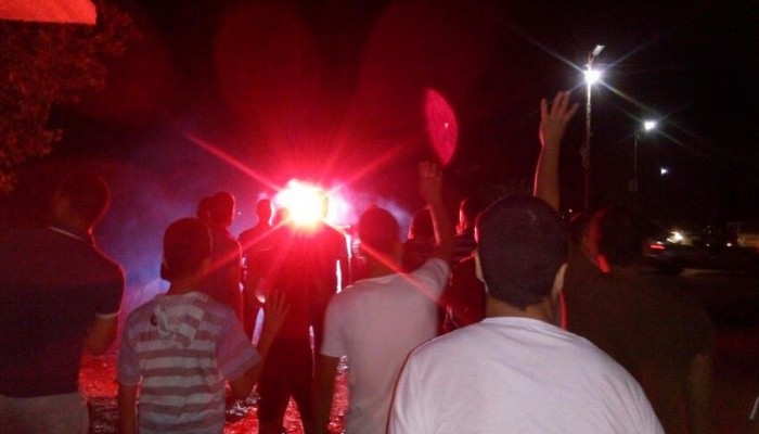 وقفة ليلية لحركة شباب ضد الإنقلاب بمدينة السنطة