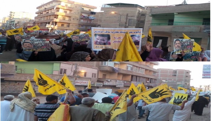 مسيرة حاشدة لثوار فاقوس بقلب المدينة لنصرة الفقراء والمظلومين