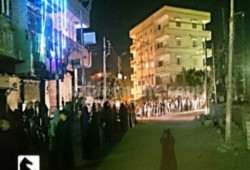 وقفة ليلية لثوار قرية المحمدية التابعة لمركز منيا القمح