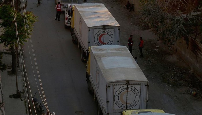 دخول مساعدات غذائية إلى داريا السورية لأول مرة منذ 4 سنوات