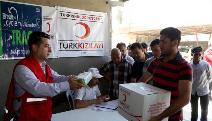 الهلال الأحمر التركي يتكفل 1000 أسرة عراقية طوال رمضان