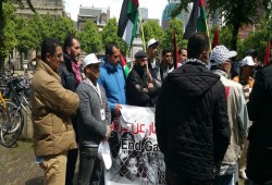 وقفة احتجاجية في هولندا على أوضاع اللاجئين الفلسطينيين