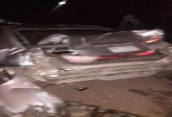 قطار يصطدم بسيارة ملاكى بمزلقان سجين بالغربية