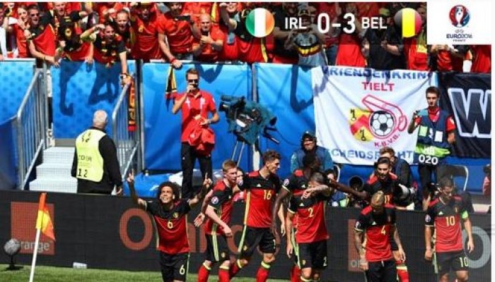يورو 2016 : بلجيكا تسحق أيرلندا بثلاثية.. (فيديو)