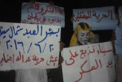 وقفة ليلية لثوار بئر العبد رفضا للأحكام المسيسة والجائرة بحق الرئيس مرسي