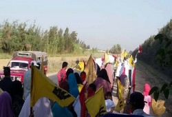 ثوار النوبارية في مسيرة حاشدة للتأكيد على مصرية تيران زصنافير