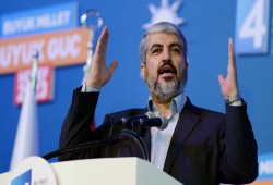 مشعل يشيد بتمسك تركيا برفع حصار غزة