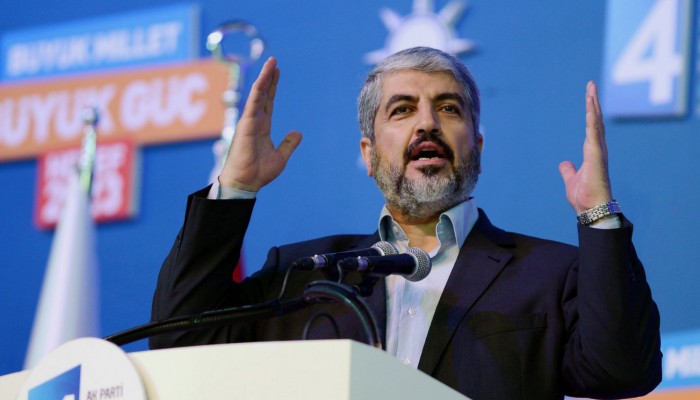 مشعل يشيد بتمسك تركيا برفع حصار غزة