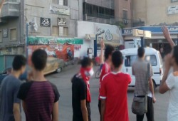 للمرة الثانية .. وقفة إحتجاجية لشباب كفر الدوار تضامنا مع إضراب معتقلي برج العرب