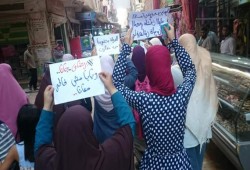 مسيرة لحركة بنات الثورة بشرق الإسكندرية