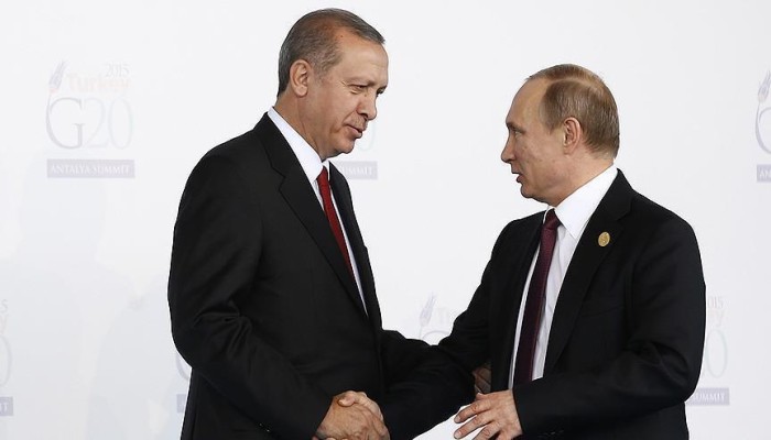 بوتين يجري اتصالًا هاتفيًّا مع أردوغان