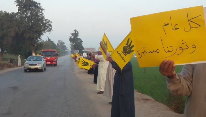 وقفة صباحية لثوار الشرقية تنديدا بجرائم الانقلاب