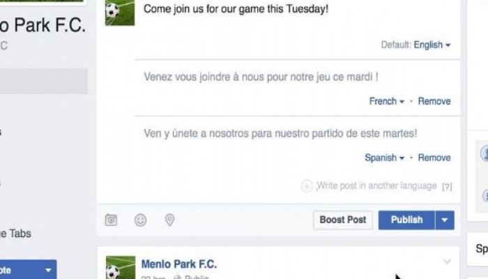 فيس بوك تتيح للمستخدمين ترجمة منشوراتهم إلى لغات أخرى