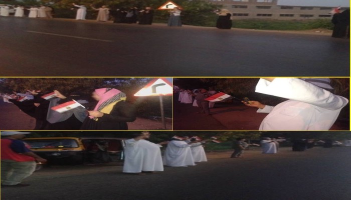 أهالي ‏الدقهلية‬ يواصلون تظاهرتهم في أسبوع "الثورة تجمعنا"