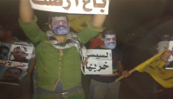 ثوار الدلنجات يرفعون شعار "السيسي خربها" و ينددون بالانقلاب العسكري