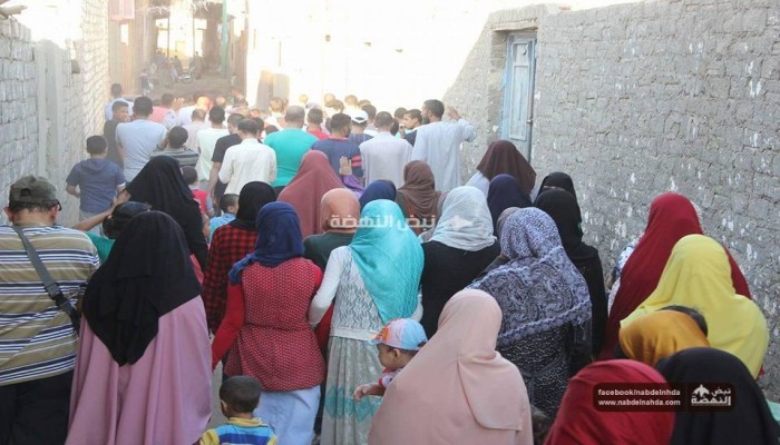 ثوار المنصورية يتحدون الانقلاب بمسيرة حاشدة في ذكرى مذبحة الساجدين