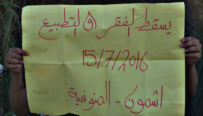 ٨ فاعليات ثورية بالمنوفية في جمعة يسقط الفقر والتطبيع