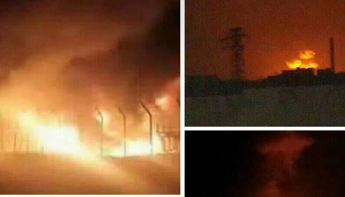 انفجارات ضخمة تهز "معامل الدفاع" بحلب وخسائر كبيرة للنظام