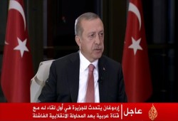 أردوغان في حواره للجزيرة: أحبطنا الانقلاب خلال 12 ساعة