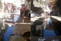 شوارع كفر الدوار تغرق في مياه الصرف الصحي