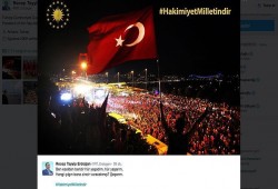 أردوغان مغردًا بـ"تويتر": السيادة والسلطة ملكٌ للشعب