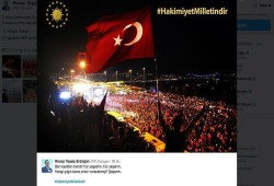 أردوغان مغردًا بـ"تويتر": السيادة والسلطة ملكٌ للشعب