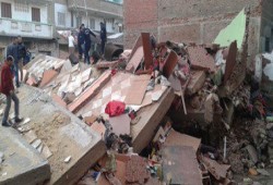 مصرع 7 أشخاص فى انهيار منزل بنجع النجار بسوهاج