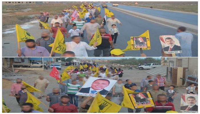 مسيرة مناهضة للانقلاب لثوار بلطيم بكفر الشيخ