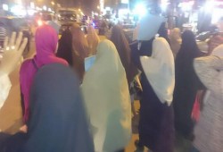 حرائر المنتزة يطفن شوارع العصافرة بالإسكندرية بهتافات مناهضة للانقلاب