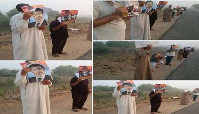 ثوار فاقوس بالشرقية يختتمون مظاهرات "ساكتين ليه"