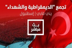 بث مباشر من إسطنبول .. مليونية "الديمقراطية والشهداء" بحضور أردوغان