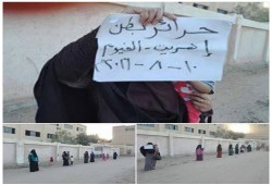 مسيرة ليلية لثائرات بطن اهريت بالفيوم تنديدا بالانقلاب