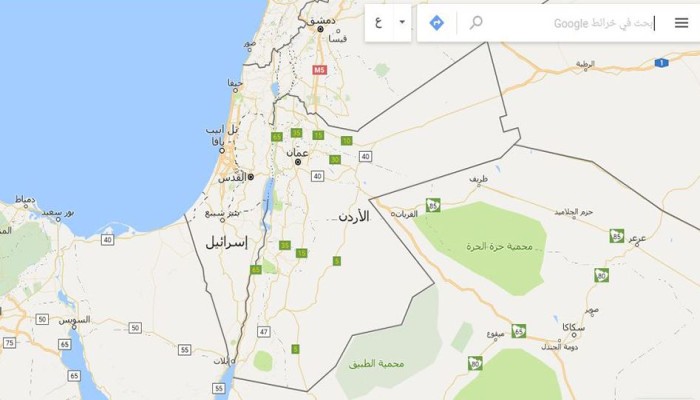 حملة لمطالبة "جوجل" بإضافة اسم فلسطين لتطبيق الخرائط