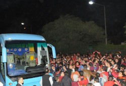 تعرض حافلة الأهلي لحادث خلال العودة من السويس إلى القاهرة