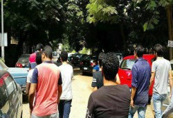 مسيرة شبابية بالمهندسين فى ذكرى مجزرة رابعة