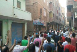 مسيرة حاشدة بشارع فيصل بالجيزة فى ذكرى مجزرة رابعة